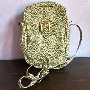 Karen Kane Leopard Shoulder Bag Purse Handbag Adjustable Handle 10”x6”x2”